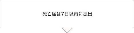 死亡届は7日以内に提出